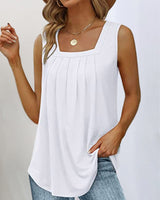 Nora™ | Sleeveless Top with Square Neckline