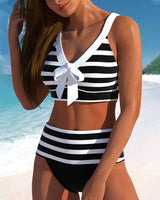 Regina™ | Striped High-Waisted Bikini