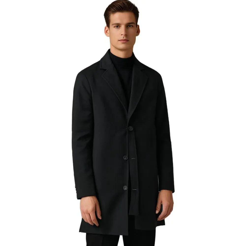Castello Wool-Blend Men's Overcoat - detail image 9