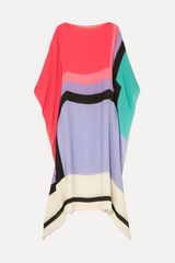 Aria | Women's Geometric Print Kaftan Batwing Sleeve Maxi Dress