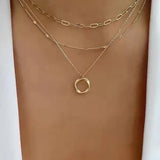 Retro Gold Layered Necklace