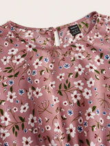 Blossom | Women's Floral Maxi Dress Long Sleeve Round Neck