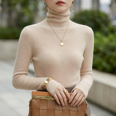 Women's Aria Soft Knit Turtleneck Sweater - Cream