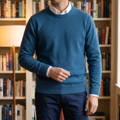 Julian Soft Knit Men's Sweater - Blue