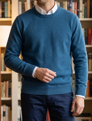 Julian Soft Knit Men's Sweater - Blue