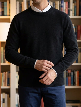 Julian Soft Knit Men's Sweater - Black