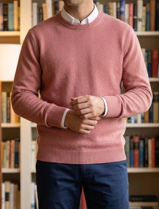 Julian Soft Knit Men's Sweater - Pink