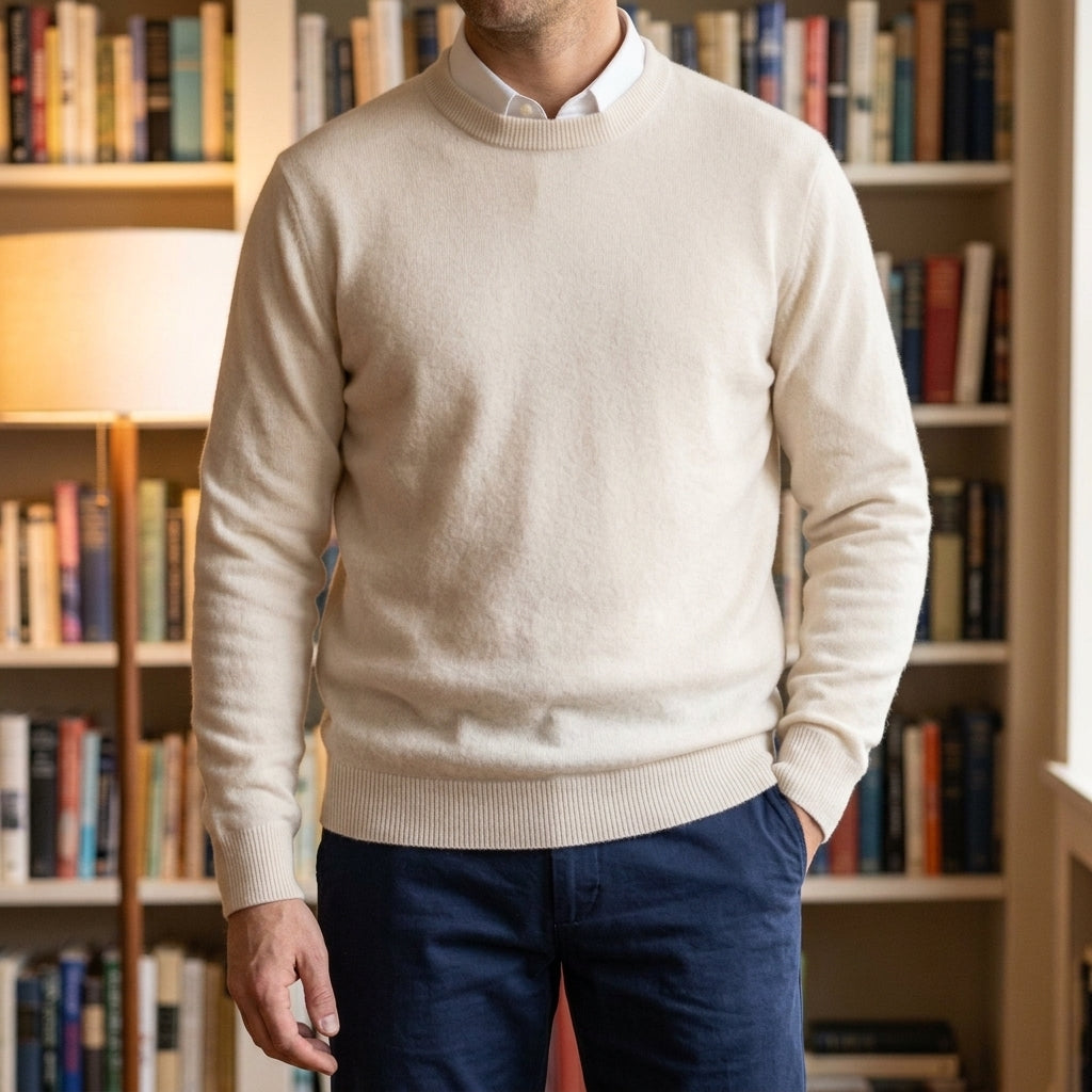 Julian Soft Knit Men's Sweater - Beige