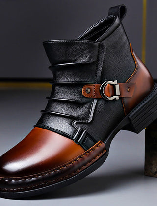 Willson Genuine Leather Men's Boots - Cognac Brown