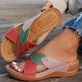 Petra | Women's Slip-On Wedge Sandals Open Toe Comfort