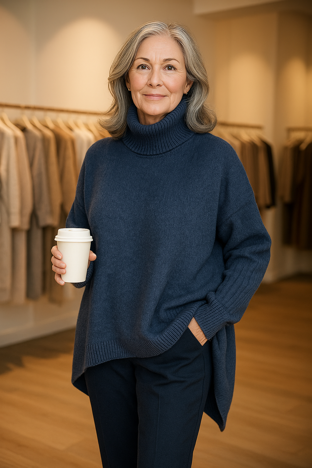 Beatrice | Women's Oversized Turtleneck Sweater