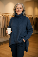 Beatrice | Women's Oversized Turtleneck Sweater