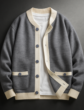 Wexley Knit Men's Cardigan - Gray