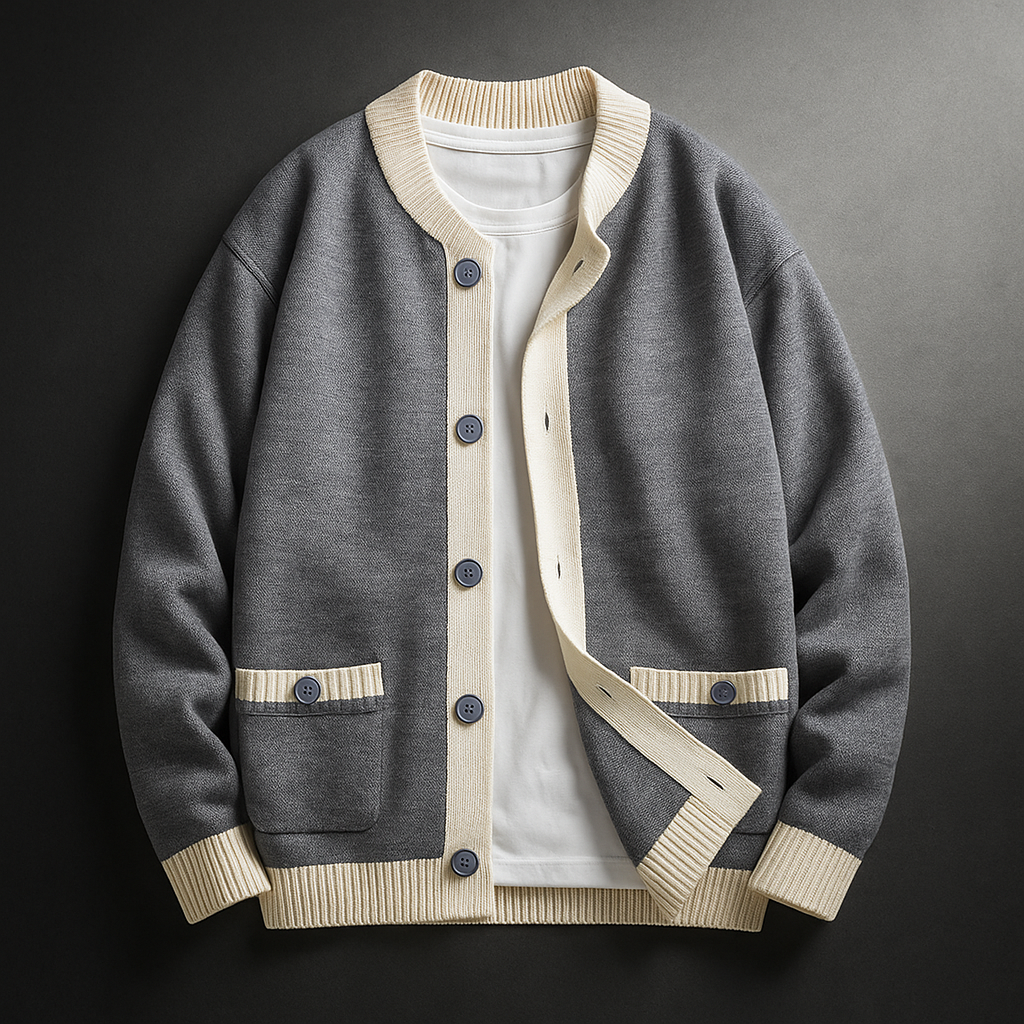 Wexley Knit Men's Cardigan - Gray