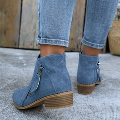 Women's Zip Ankle Boots - All-Day Comfort Fit - detail image 7