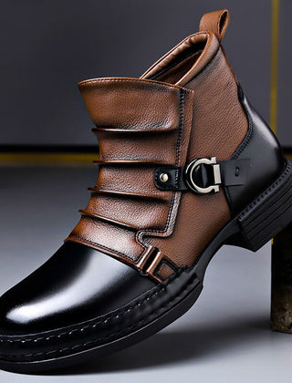 Willson Genuine Leather Men's Boots - Oak Brown