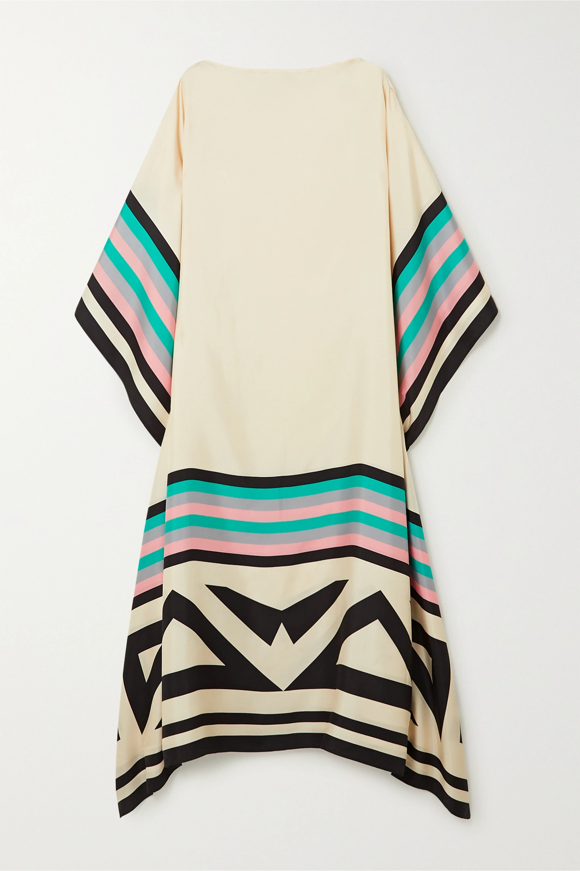 Aria | Women's Geometric Print Kaftan Batwing Sleeve Maxi Dress