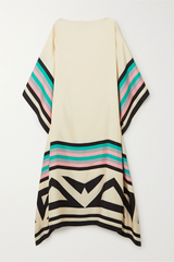 Aria | Women's Geometric Print Kaftan Batwing Sleeve Maxi Dress