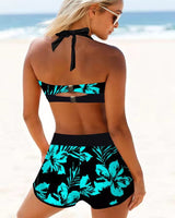 Cherry™ | High Waist Swimsuit with Floral Print