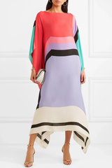 Aria | Women's Geometric Print Kaftan Batwing Sleeve Maxi Dress