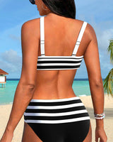 Regina™ | Striped High-Waisted Bikini