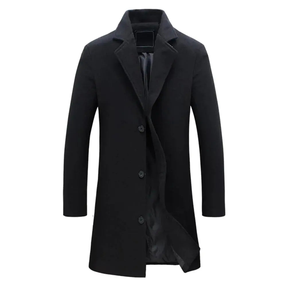 Castello Wool-Blend Men's Overcoat - detail image 7