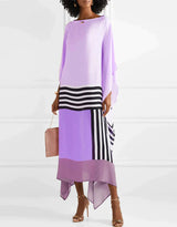 Aria | Women's Geometric Print Kaftan Batwing Sleeve Maxi Dress