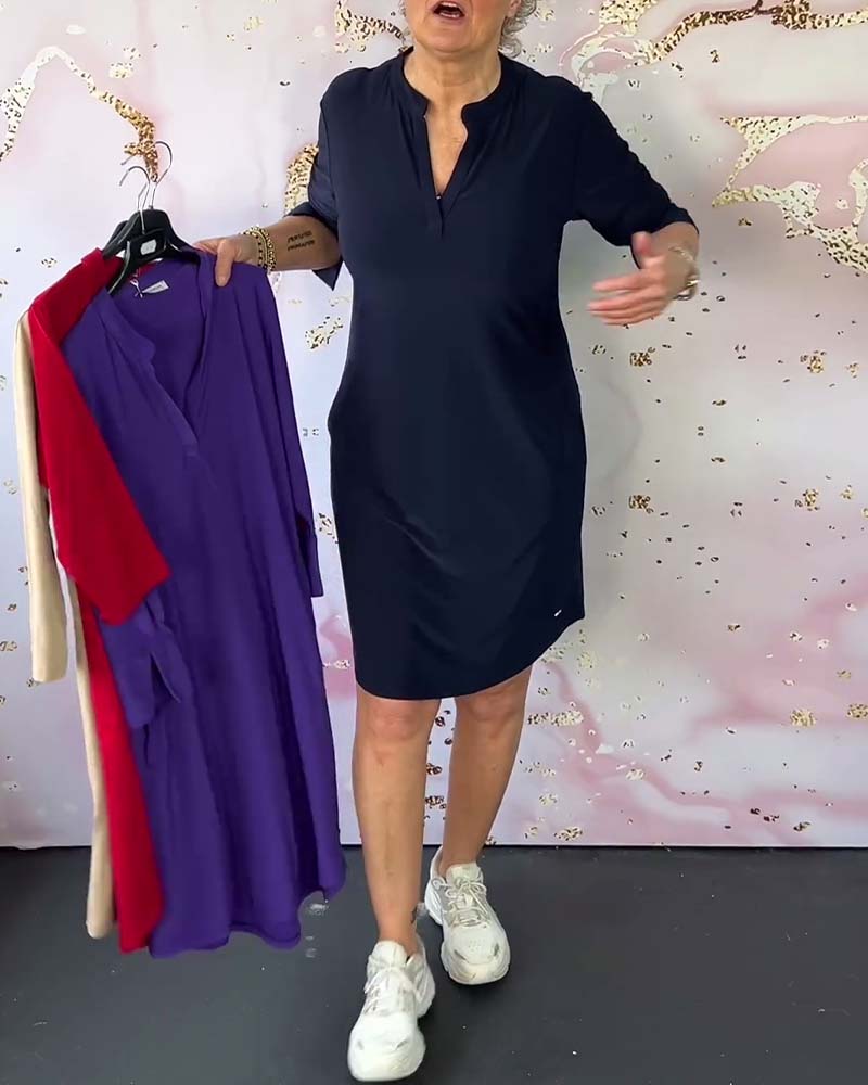 Hanne | Elegant V-Neck Dress