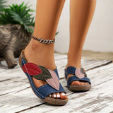 Petra | Women's Slip-On Wedge Sandals Open Toe Comfort