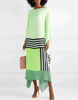 Aria | Women's Geometric Print Kaftan Batwing Sleeve Maxi Dress