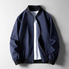 Men’s Lightweight Softshell Bomber Jacket in Navy