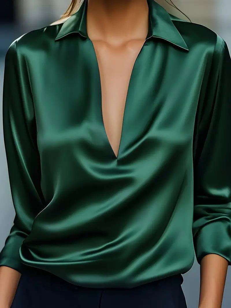 Eva™ | Premium V-Neck Blouse