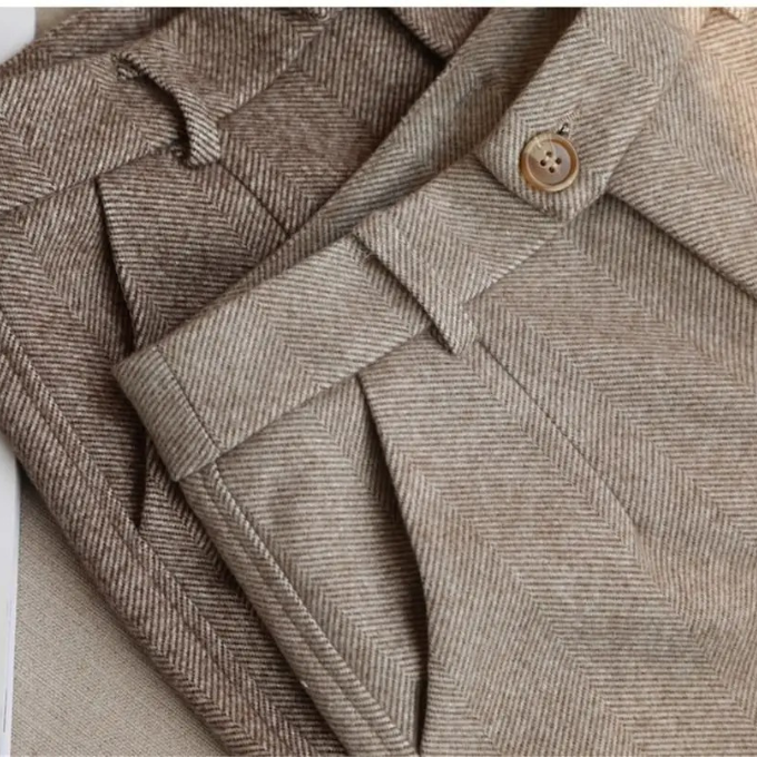 Men’s Tailored Herringbone Pants