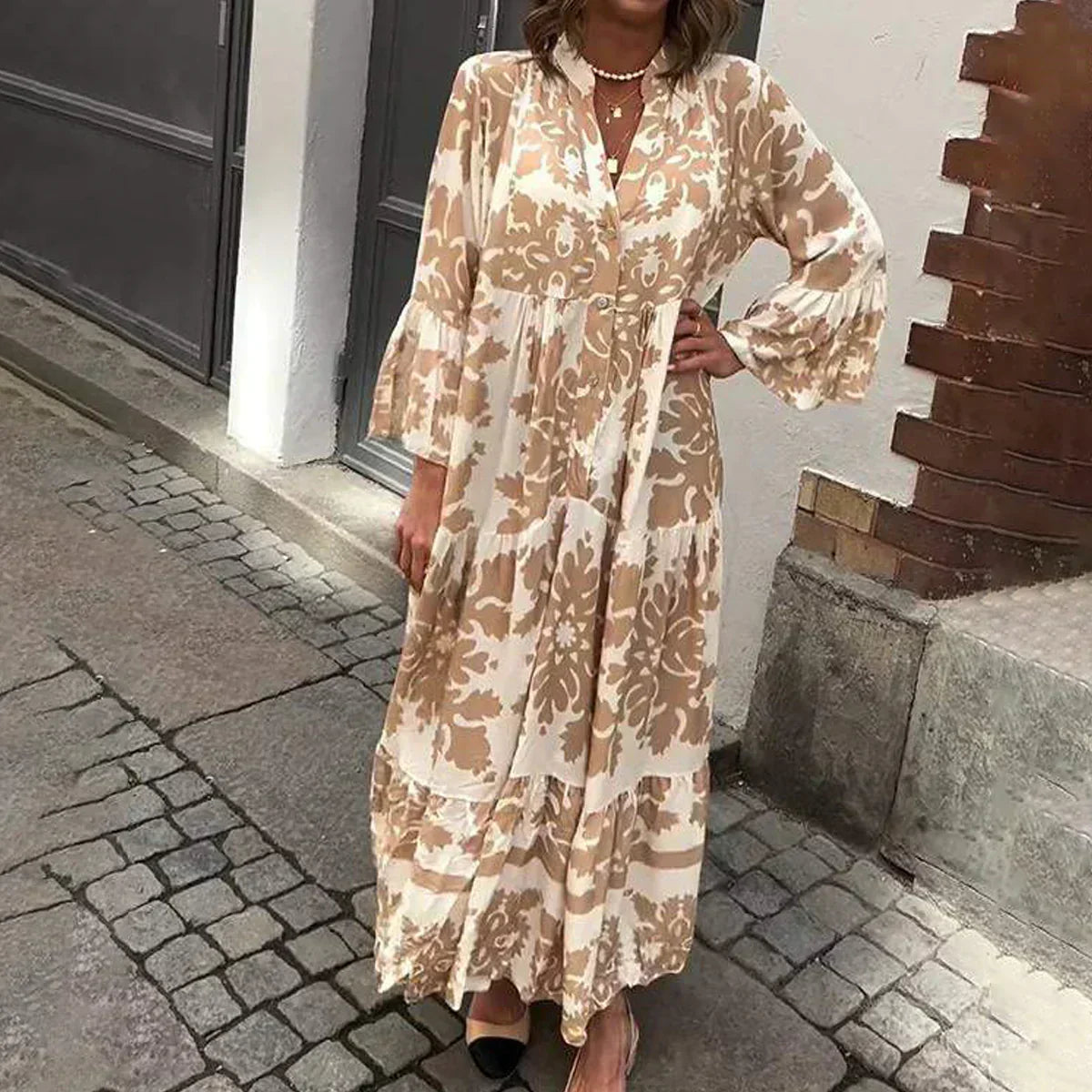 Avielle | Fashionable Printed Boho Maxi Dress