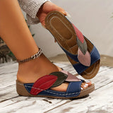 Petra | Women's Slip-On Wedge Sandals Open Toe Comfort