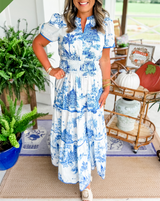 Camille™ | Classic Toile Maxi Dress