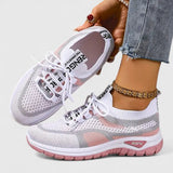 Koda | Women's Mesh Chunky Sole Lace-Up Trainers Colour Block