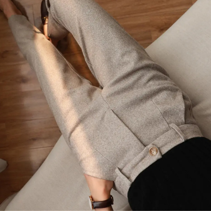 Men’s Tailored Herringbone Pants