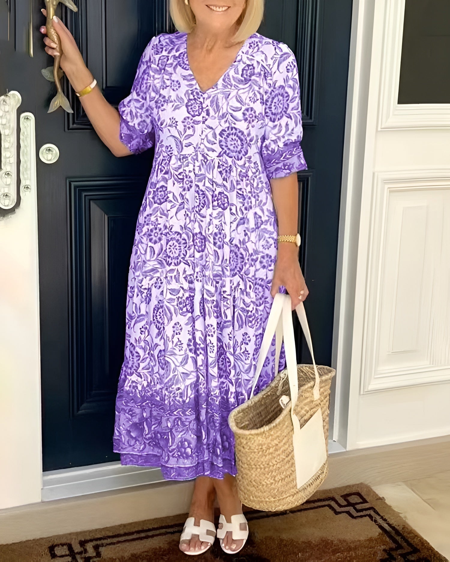 Evelyne | Elegant Floral Dress