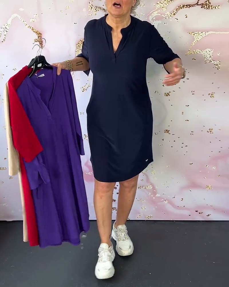 Hanne | Elegant V-Neck Dress