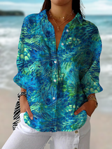 Florina™ | Peacock Grace Blouse