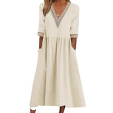 Aleda™ | Collar Mid-Length Dress