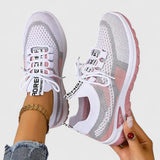 Koda | Women's Mesh Chunky Sole Lace-Up Trainers Colour Block