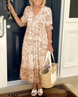 Evelyne | Elegant Floral Dress
