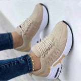 Thea | Women's Air Cushion Sneakers Lace-Up Platform Running Trainers