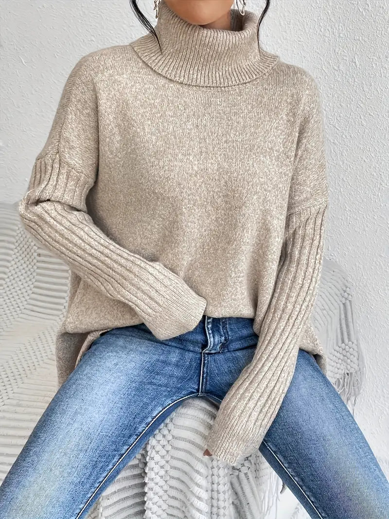 Beatrice | Women's Oversized Turtleneck Sweater