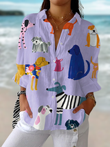 Florence™ | Playful Dogs Blouse