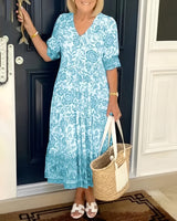 Evelyne | Elegant Floral Dress