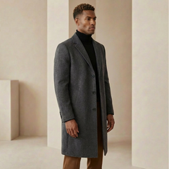 Calla Tailored Men's Overcoat - Gray