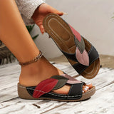 Petra | Women's Slip-On Wedge Sandals Open Toe Comfort